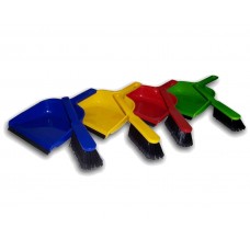 Colour Coded Dustpan & Soft Hand Brush Set  